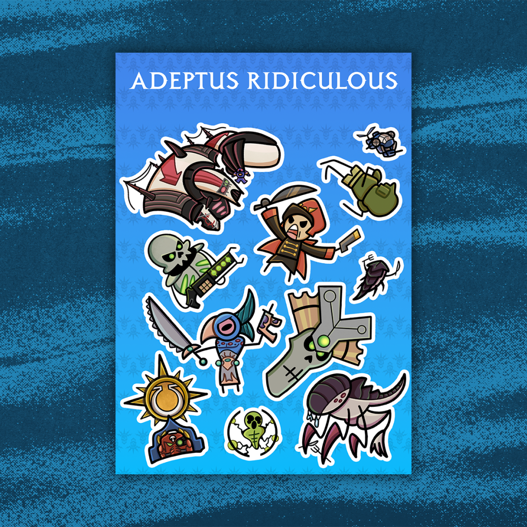 Adeptus Ridiculous | Little Guys - Sticker Sheet