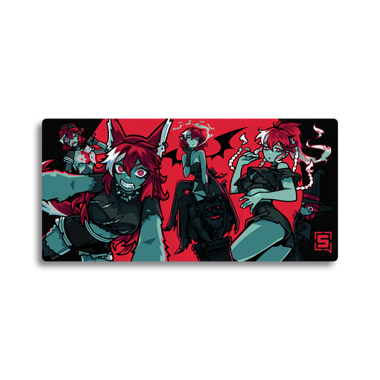 Strippin | Halloween Red - Desk Mat