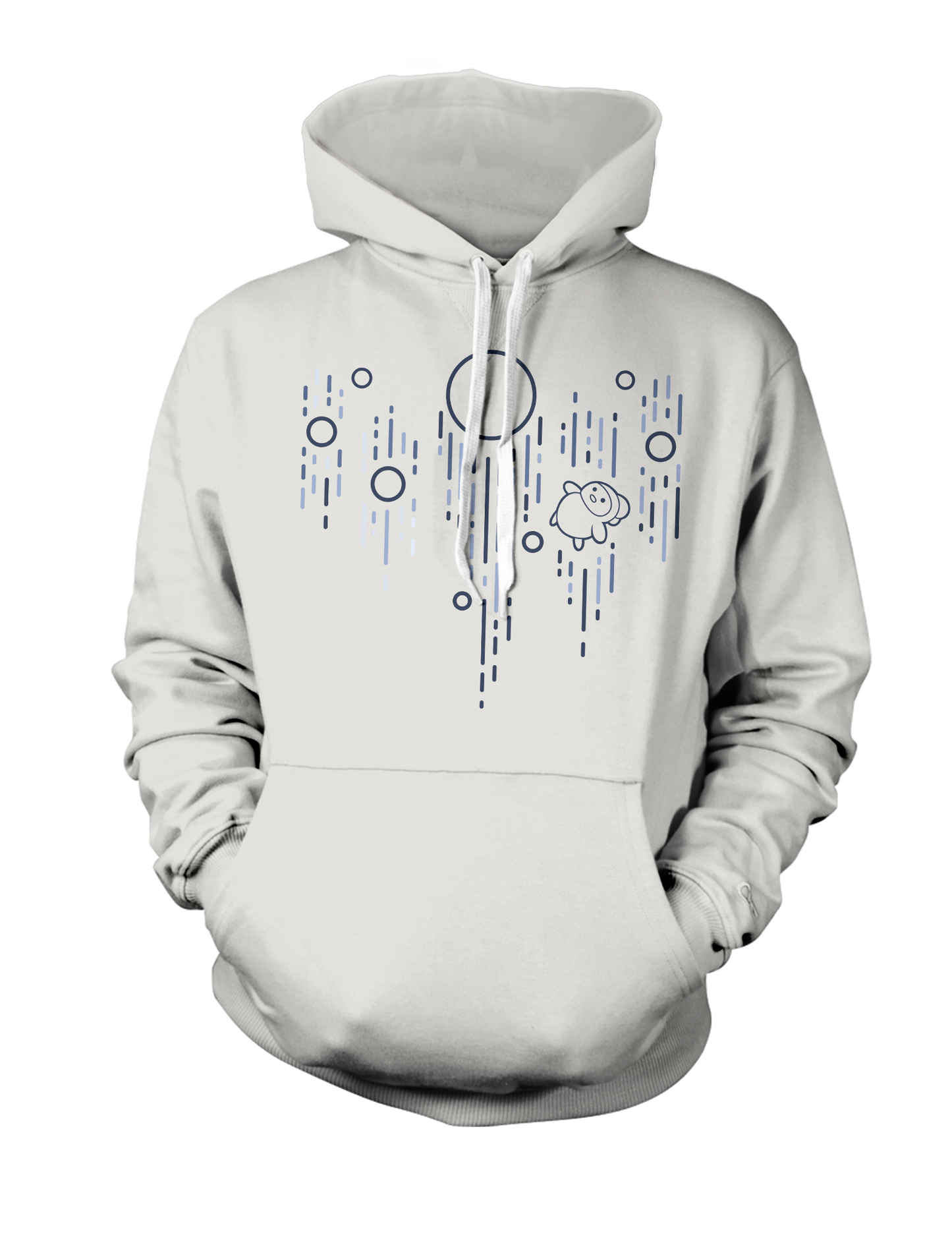 Geef | Space Chicken Hoodie - White